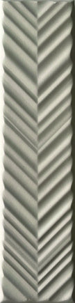 Carrelage Elios Dust Chevron Dove 5x20 cm — packshot carreau, réf. 03E5C40