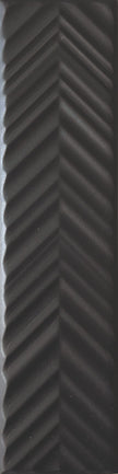 Carrelage Elios Dust Chevron Ink 5x20 cm — packshot carreau, réf. 03E5C90