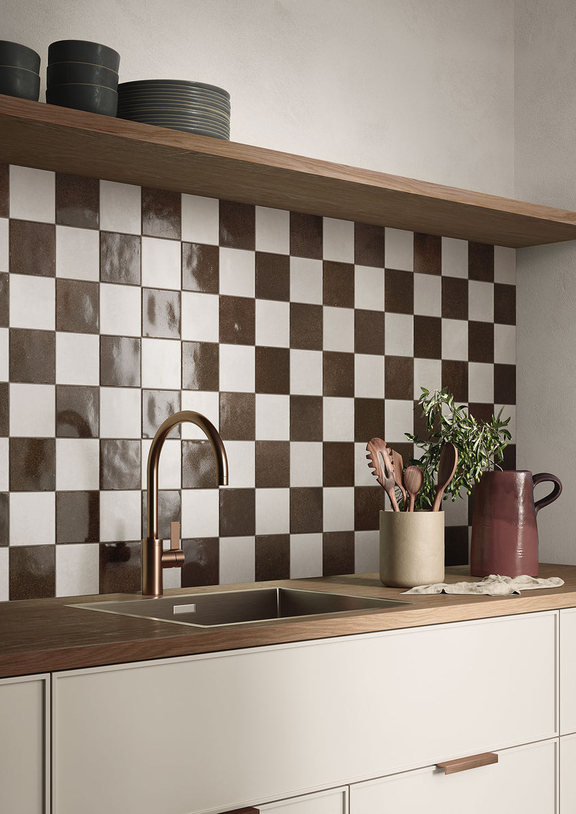 Ambiance carrelage Elios Azuli Mood AZULI MOOD CHALK COFFEEBEAN SCORCIO CUCINA