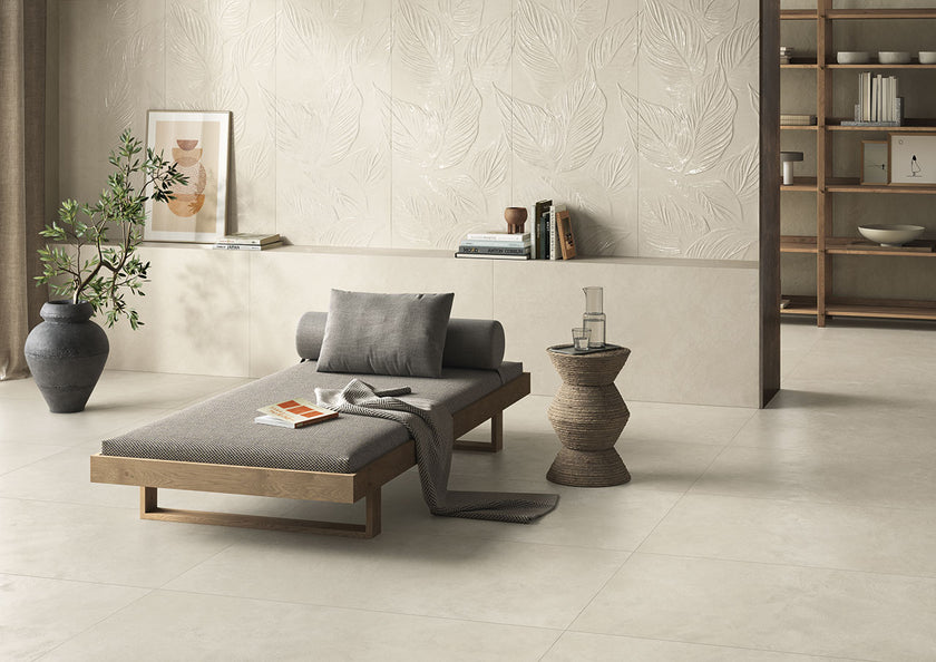 Ambiance carrelage Elios Creta CRETA AVENA CLOE AVENA LIVING