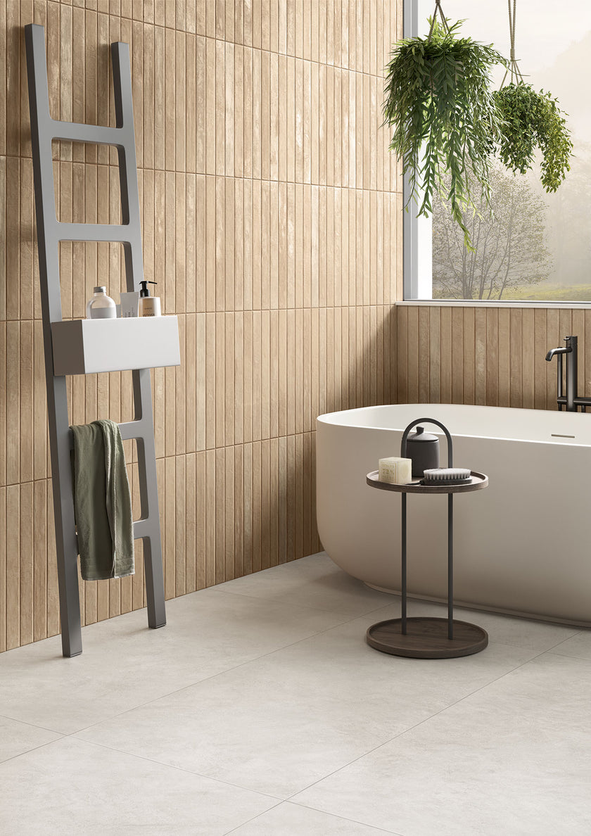Ambiance carrelage Elios Domus DOMUS SUNSETROSE CRETA ZUCCHERO BAGNO