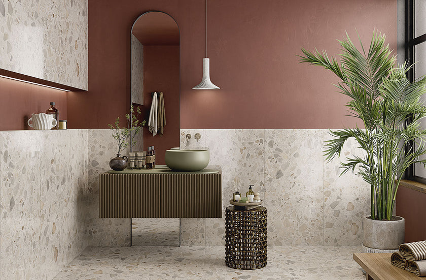 Ambiance carrelage Elios Shell SHELL IVORY 3D SATEN BAGNO 2