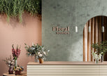 Ambiance carrelage Elios Venere VENERE COMMERCIALE FLORA RUGIADA MATERICA AURA DORICA