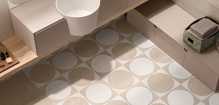 Ambiance carrelage Emil Be-Square be sqaure Sand Part. Zenitale Bagno gallery