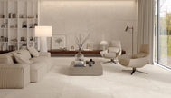Ambiance carrelage Emil Ever-Stone Everstone 100x100 60x120 Ivory Amb Living