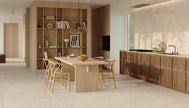 Ambiance carrelage Emil Ever-Stone Everstone Sand 100x100 60x120 Amb Cucina