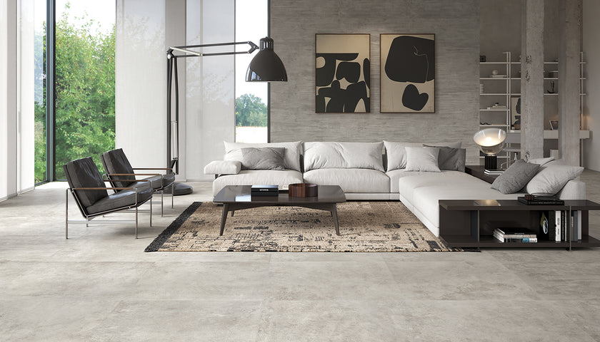 Ambiance carrelage Emil Fabrika Fabrika Grey 60x120 Amb Living