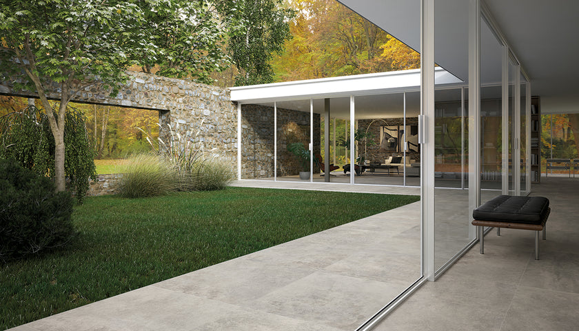 Ambiance carrelage Emil Fabrika Fabrika Grey 80x80 20MM Amb Esterno
