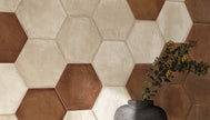 Ambiance carrelage Emil Forme Forme Avorio Terracotta Esagone Part Cucina