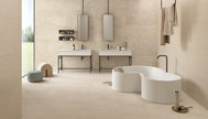 Ambiance carrelage Emil MaPierre Mapierre Beige ancienne noble ligne 60x120 Amb Bagno