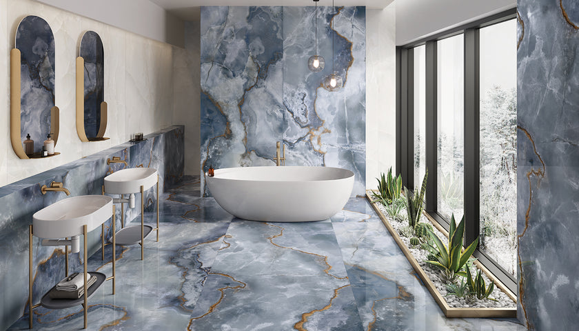 Ambiance carrelage Emil Tele di Marmo Onyx Onyx Ambiente 4 Bagno