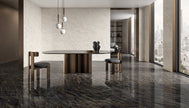 Ambiance carrelage Emil Tele di Marmo Crystal TDM Crystal Vitrum Black, White 120x278 Amb Studio