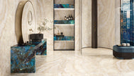 Ambiance carrelage Emil Tele di Marmo Lumia TDM Lumia Ivory Gioiello Labradorite 120x278 Amb Bagno OK