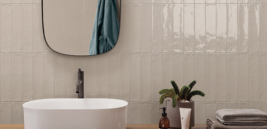 Ambiance carrelage Emil Totalook Totalook Sabbia 6x24 Majolica Lux Part. Bagno