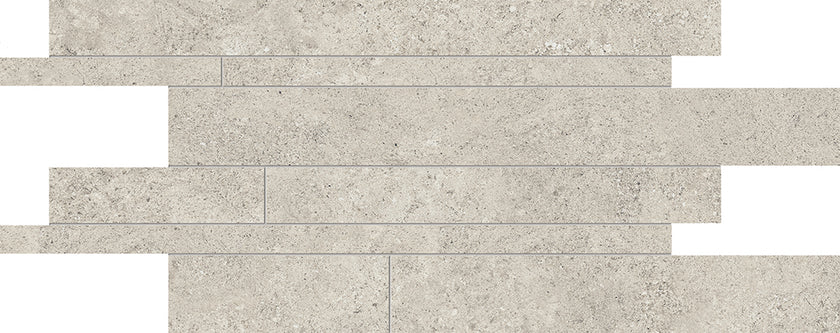 Photo du carreau carrelage Emil Landscape EJX9 Landscape Mosaico cenere list Sfalsati 60x30