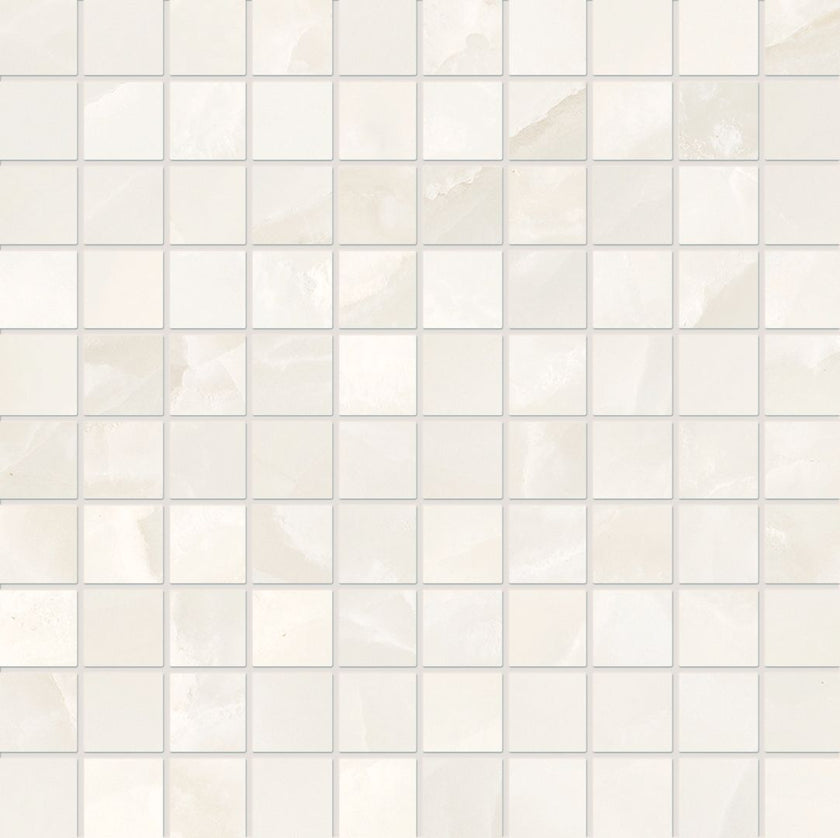 Photo du carreau carrelage Emil Tele di Marmo Onyx EKZ6 TM ONIX IVORY MOSAICO 3x3
