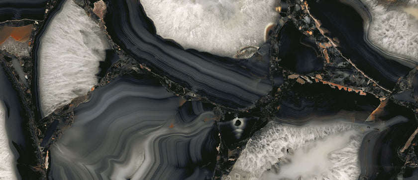 Photo du carreau carrelage Emil Tele di Marmo Precious Agate Black
