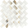 Photo du carreau carrelage Emil Tele di Marmo Pure Onyx EMR5 TdM Pure Onyx PERLA Mos Intrecci 30x30