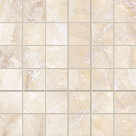 Photo du carreau carrelage Emil Tele di Marmo Lumia EN9J TdM Pure Lumia IVORY GIOIELLO MOSAICO 5X5 30x30