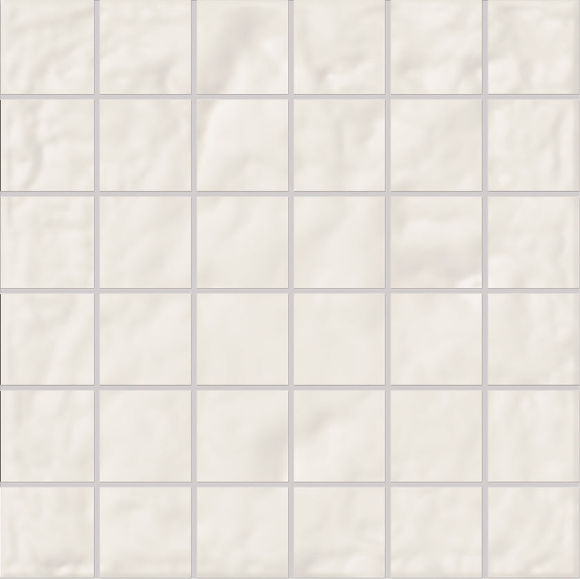 Photo du carreau carrelage Emil Forme Forme Bianco Assoluto MOSAICO 5X5 30x30