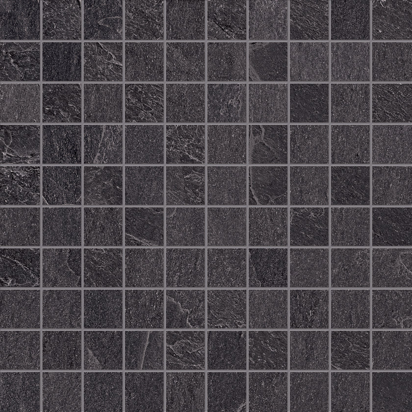 Photo du carreau carrelage Emil Nordika I30ND9R Mosaico 3x3 Nordika DARK 30x30
