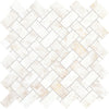 Photo du carreau carrelage Emil Tele di Marmo Precious TeM PRECIUS Mos Intrecci 30x30 CRYSTAL WHITE