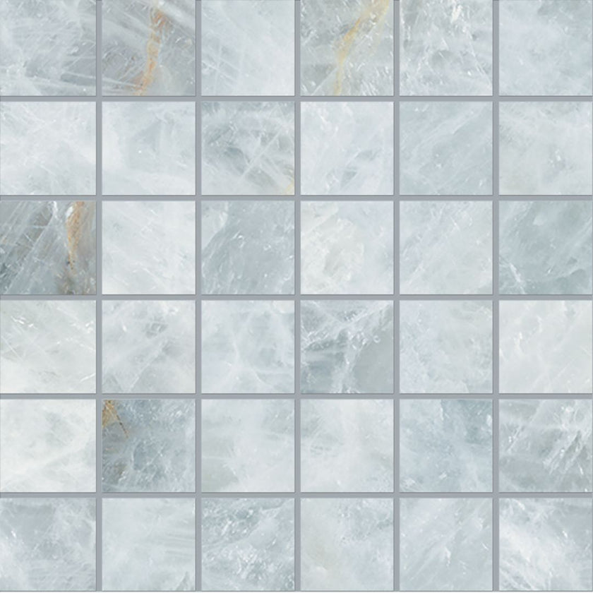 Photo du carreau carrelage Emil Tele di Marmo Precious TeM PRECIUS MOSAICO 5X5 30x30 CRYSTAL AZURE