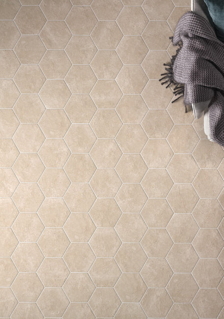 Carrelage Hexatile Cement Equipe Cerámicas en situation