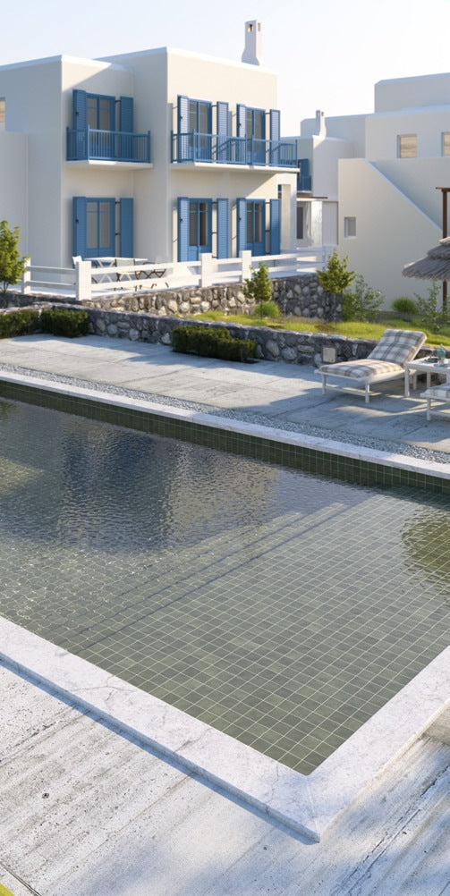 Carrelage Verticale Equipe Cerámicas en piscine
