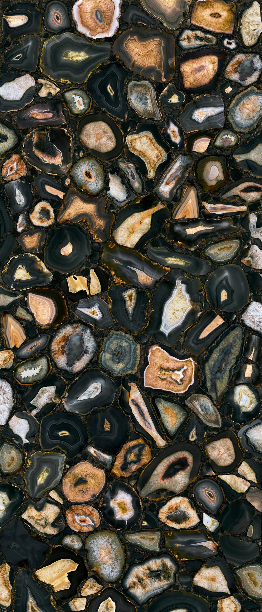 Carrelage Florim Mystic Luxe Black Sea Gold