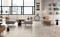 SANT'AGOSTINO FORM MAZE 90x90 NATURAL