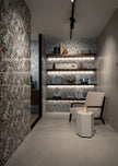 FAP CERAMICHE MILANO MOOD TROPICAL BIANCO E NERO 50x120 MAT