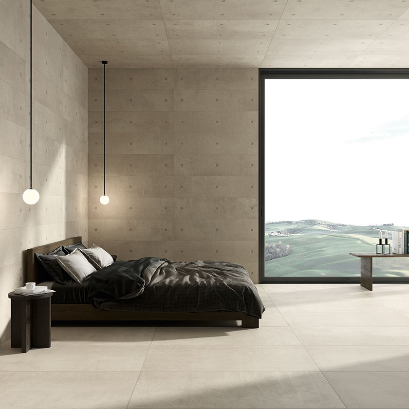 Carrelage effet ciment Fioranese Dot Greige