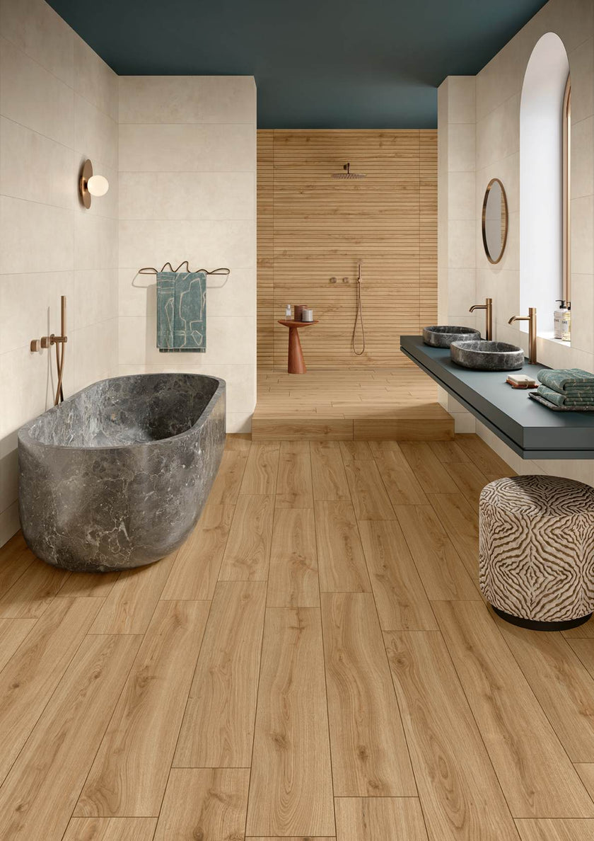 LOVE TILES HEARTWOOD DARK BEIGE 20x100 MAT