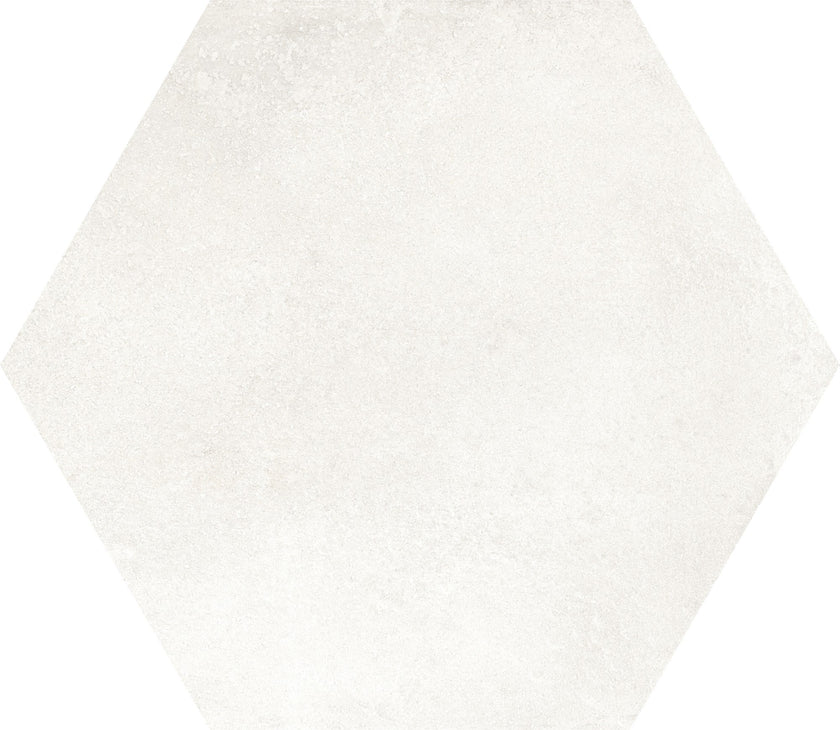 Carrelage Elios Hexagon White 25x22 cm — packshot carreau, réf. 00ZES00