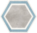Carrelage Elios Hexagon Frame Grey 25x22 cm — packshot carreau, réf. 00ZESA8