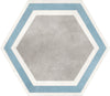 Carrelage Elios Hexagon Frame Grey 25x22 cm — packshot carreau, réf. 00ZESA8
