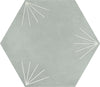 Carrelage Elios Hexagon Japan Mint 25x22 cm — packshot carreau, réf. 00ZESD6
