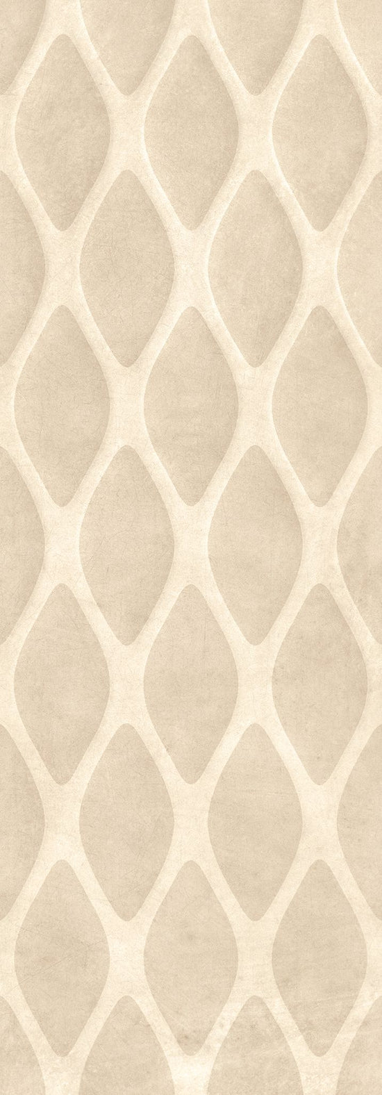 Carrelage aspect industriel Love Gravity Net Beige 35x100 cm