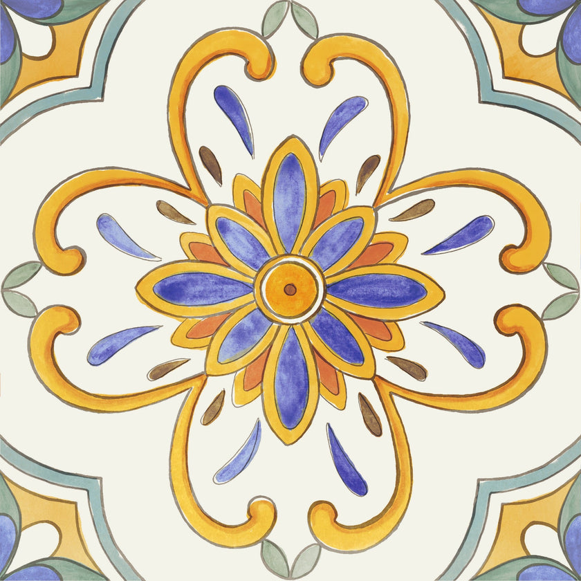 Carrelage Elios Marechiaro Vietri 20,3x20,3 cm — packshot carreau, réf. 03R2003