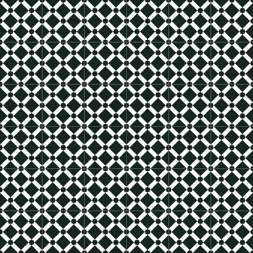 Carrelage effet carreaux de ciment Vives 1900 Palau Grafito 20x20 cm