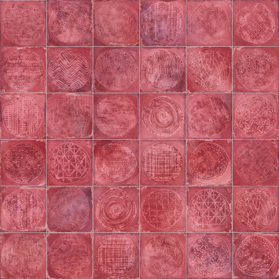 Carrelage effet zellige Vives Luca Carlo Granate-B 20x20 cm
