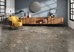 Fioranese Frammenta Antracite en situation — carrelage effet pierre