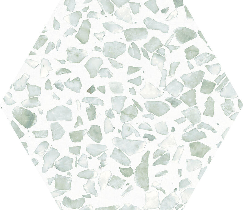 CIFRE CERAMICA Riazza Hexagon Green 23,2x26,7 cm