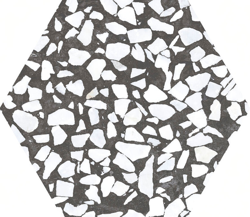 CIFRE CERAMICA Riazza Hexagon Nero 23,2x26,7 cm