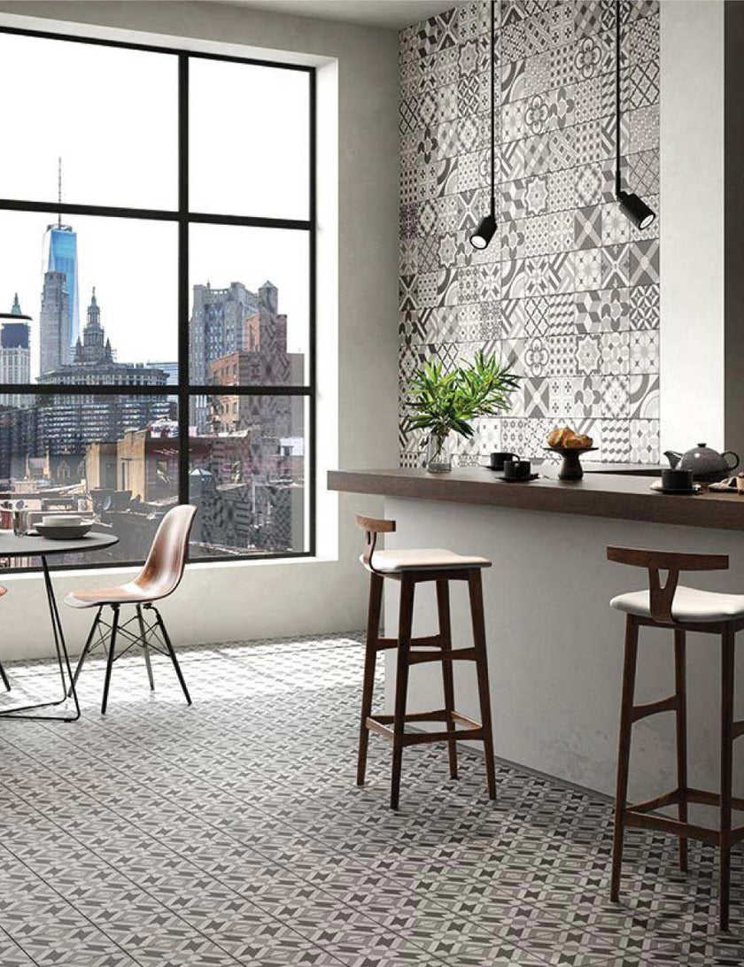 POLIS Azulejos en situation — carrelage effet majolique