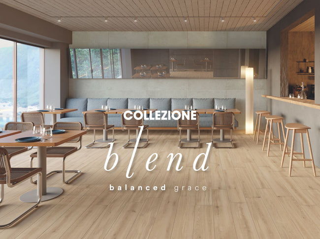 POLIS Blend en situation — carrelage effet bois
