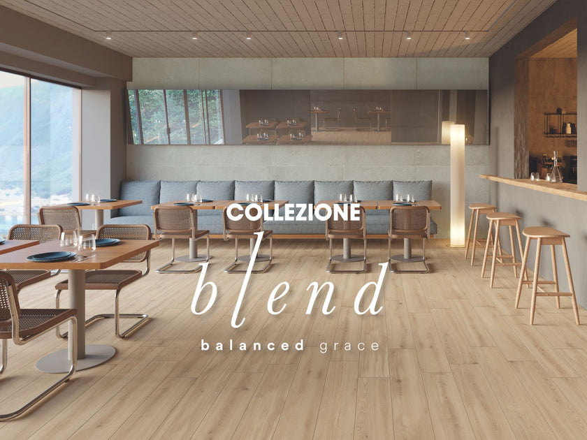 POLIS Blend en situation — carrelage effet bois