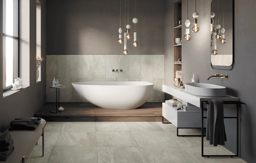 POLIS Elements en situation — carrelage effet pierre