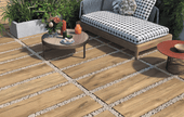 POLIS Rovere en situation — carrelage effet bois